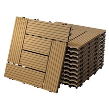 11x WPC Terrassenfliesen