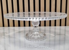 Tortenplatte Glas Fuß