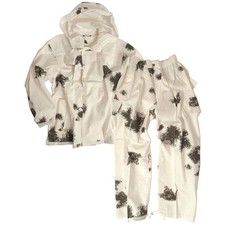 BW Bundeswehr Schneetarnanzug 2-teilig Jacke Hose Winter Kombi tarn weiß Cotton