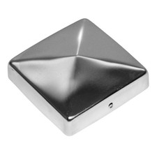Pfostenkappe Edelstahl Rostfrei 91x91mm Pyramide Pfosten Zaun Abdeckkappen Inox