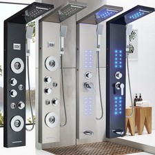 Edelstahl LED Duschsäule