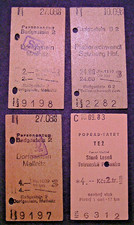 1) Fahrscheine Fahrkarten ★★★ Lot 4 Stück ★★★