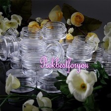 100Pcs 5g Clear Empty Jars Pot