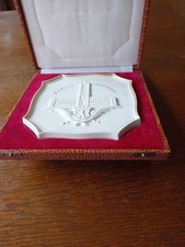 Meissen Plakette  Berlin  Rathaus Original Etui