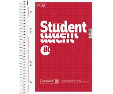 Collegeblock kariert A5 Student | Notizblock mit Spiralbindung | Schreibblock