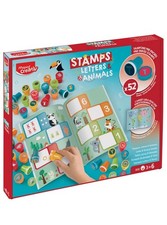 Creativ Motivstempel-Set 'BUCHSTABEN & TIERE', Karton Maped 907060 (315414907060