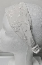 Vintage Dressing Bandana Haarbandaeu-Stirnband Haarband Neu Spitze Weiß