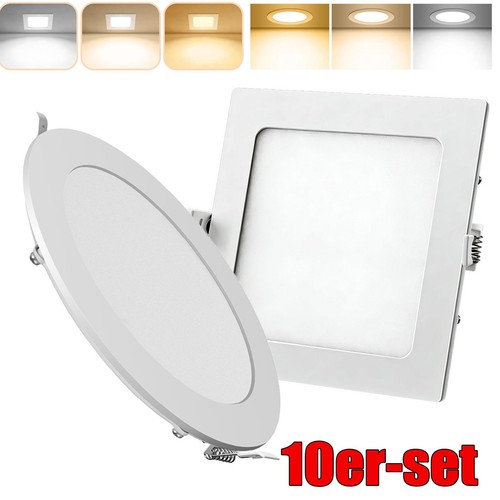 10x led panel einbaustrahler - 10x,