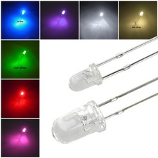 Leds 3mm 5mm - , klar
