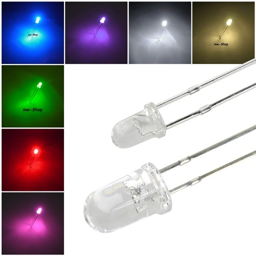 Leds 3mm 5mm klar leuchtdioden - leds,