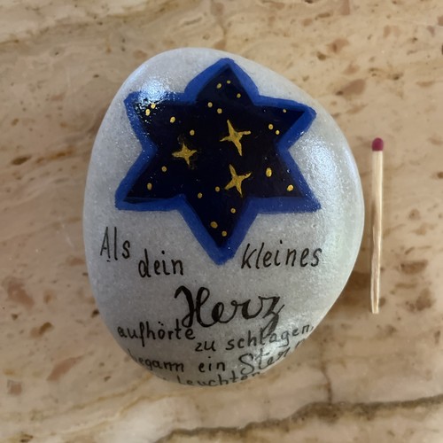 Handbemalter stein geschenk - handbemalter, stein,