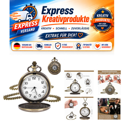Taschenuhr antik bronze - taschenuhr,