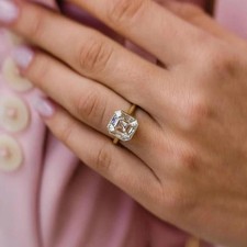 Moissanit Asscher Solitär