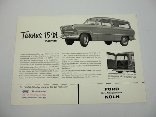Ford taunus 15m kombi - ford, prospekt