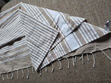 2 Hamam Saunatücher je 180x90cm in Beige Weiß