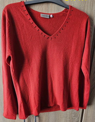 Canda damen pullover rot - damen,
