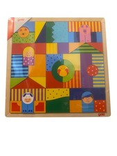 Goki Legespiel Bauernhof Legepuzzle Puzzle Kinderpuzzle 30 x 30 cm | Holz | NEU