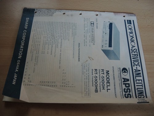 Service anleitung sharp - anleitung,