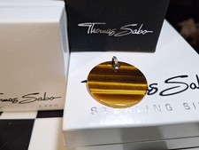 Thomas Sabo🐯Tigerauge🐯Anhänger 🐯Wildtier🐯Große Katze🐯Groß🐯 3 1/2 cm Charm 