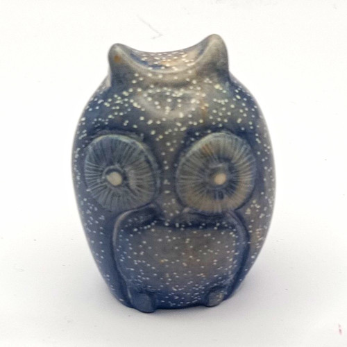 Eule dekofigur klein - klein,, blau