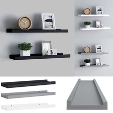 2 Stk. Bilderleiste Fotoleiste Wandregal Hängeregal Bilderschiene Galerieleiste 