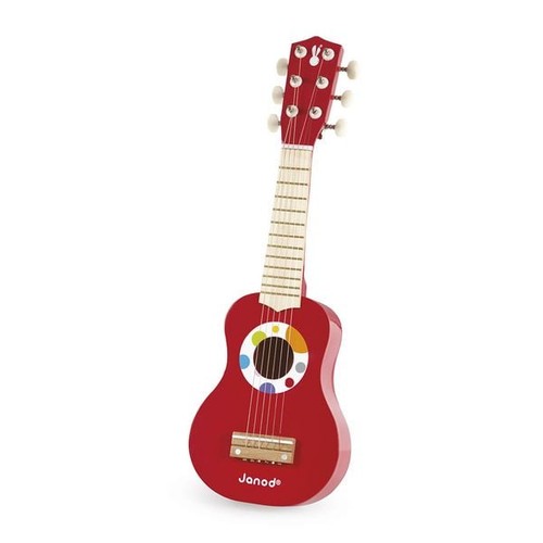 Kindergitarre aus holz mit - kindergitarre, 6
