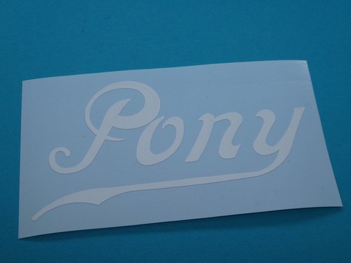 Nsu pony schriftzug - "pony",