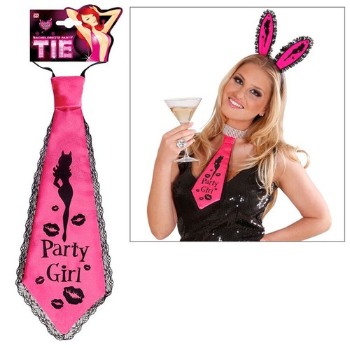 Pinke krawatte party girl - pinke,