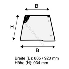 Heckscheibe für Jungheinrich EFG 316 - 320 Gabelstapler, Stapler (50051910)