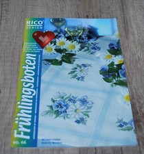 RICO Handarbeitsheft Anleitung Kreuzstich Frühlingsboten 9 verschiedene Ideen
