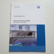 VW SSP 408 Selbststudienprogramm Rear Seat Entertainment RSE Touran Passat Golf 