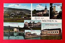 AK WILTHEN 1913 Bahnhof, Gasthof Goldener Engel, Kirche, Fischzuchtanst.( 149912