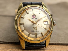 RADO Golden Horse 11674 Gold Automatik Datum Herrenuhr Vintage 35mm