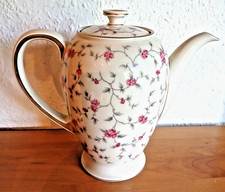 Rosenthal Porzellan Kaffeekanne - Winifred -  H 21 cm Blumendekor Goldrand Top !