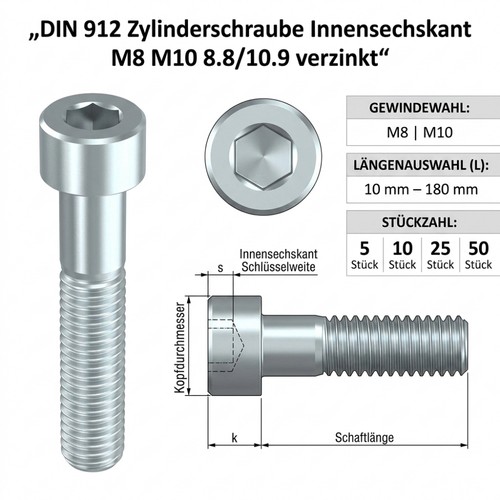 M10 din 912 - m10,