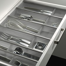 SO-TECH Cuisio Besteckeinsatz graphitgrau Schubladeneinsatz für Blum Legrabox