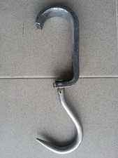 gebrauchter Haken DIN 5047 Rohrbahnhaken Rohrhaken Fleischerhaken Eurohaken