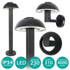 LED Außenleuchte Anthraz Außenwandleuchte Standleuchte Wandleuchte 8,4W LUTEC