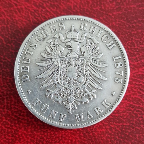 Reichsmark 1875 900er - 5, "d"