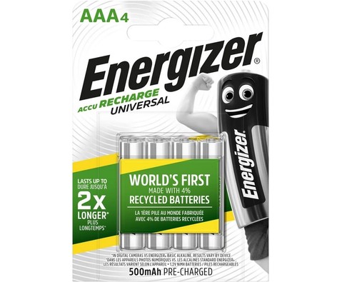 Energizer aaa 500mah - 4x, akku