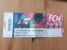 Used Sammler Ticket Bundesliga 2023/24 1.FC Heidenheim vs Eintracht Frankfurt