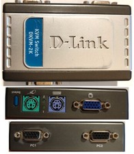 30% REDUZIERT! ---D-link Switch KVM-2K + 1xKabel Tastatur/Maus/Monitor mit 2 PCs