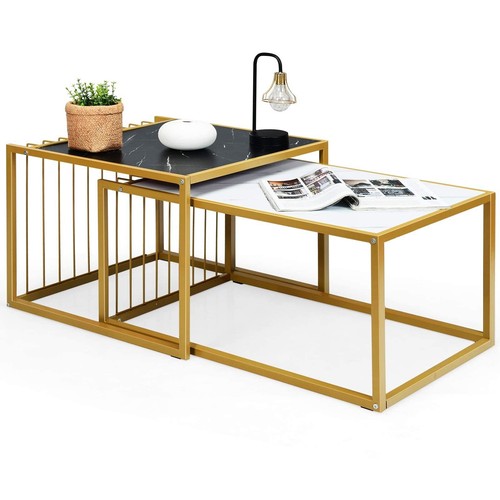2er set quadratisch couchtisch - set,