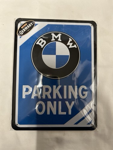 Blechschild bmw parking - parking, only