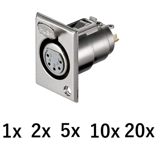 Pin xlr einbau buchse - xlr,