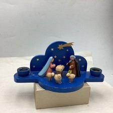 Richard Glässer  Krippe Schafe Maria Kind 