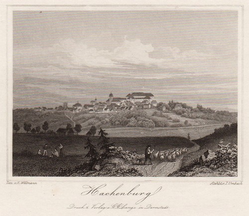 Hachenburg original stahlstich - original,
