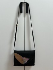 Studio Andrea Venezia Handtasche Schultertasche Umhängetasche Schwarz Leder 