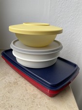 Tupperware Konvolut Retro 6 tlg bunt klein groß rund box boxen brotzeit