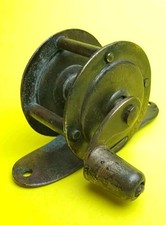 Uralte Angelrolle•34mm•Angelzubehör•Altes Angelgerät•Sammler 